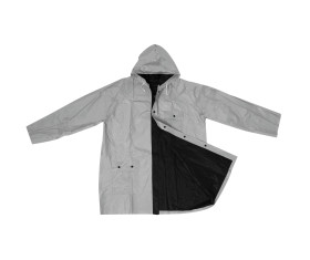 Bicolour reversible raincoat, PVC,XL